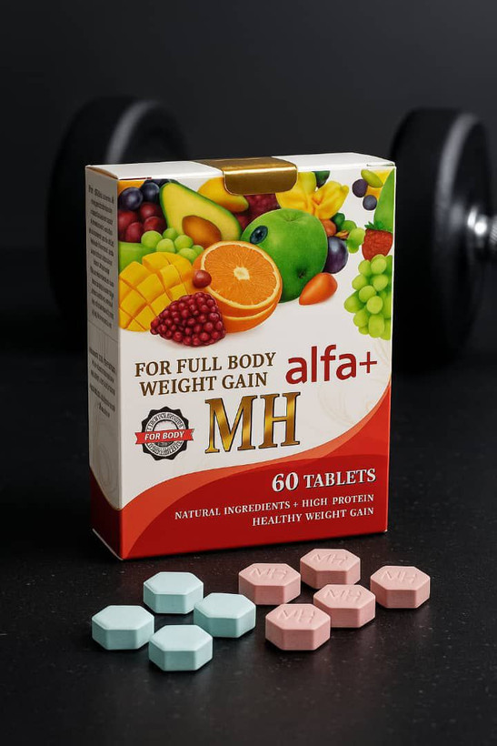 قرص افزایش وزن آلفا پلاس MH (Alfa+ MH) عضله ساز و اشتهاآور (صدرصد اصلی)